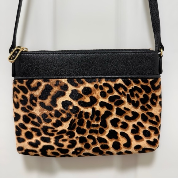 Talbots Crossbody Bag | Leopard Calf Hair & Leather | Excellent Condition 👜 - Picture 1 of 10